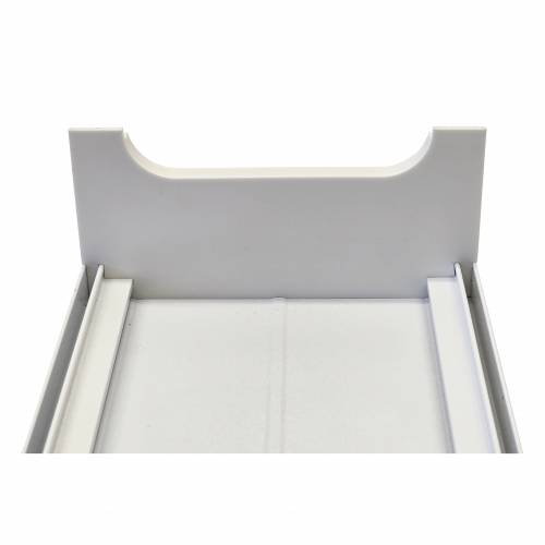Nóżkozaślepki PEŁNE do profilu aluminiowego 160mm BIAŁE komplet - wysokość 77 mm - PCV - 2szt